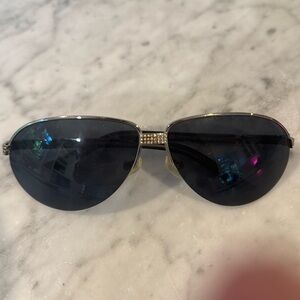 Valentino sunglasses Aviator style with rhinestones